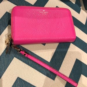 Kate Spade Pink Wristlet Wallet